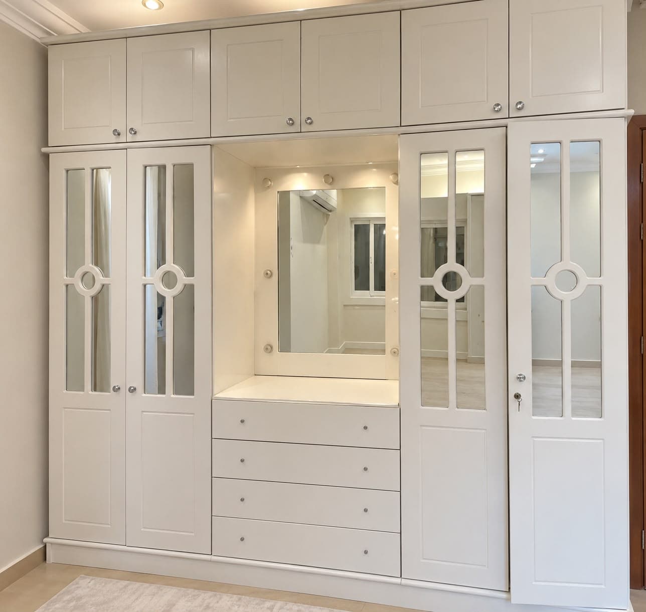 Cupboard with storage unit