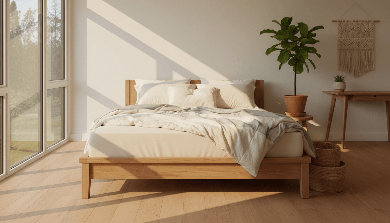 Complete Nabco bedroom set in a bright bedroom